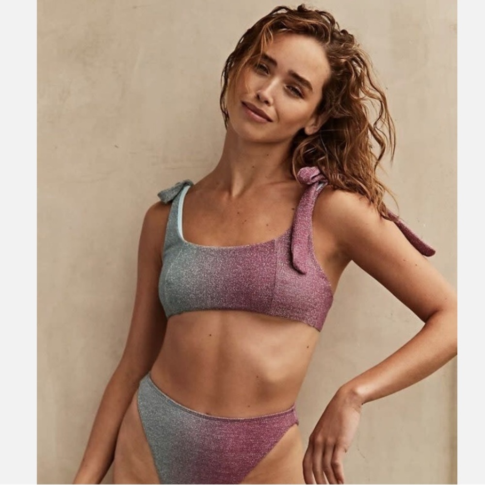 beach riot x free people avalon bikini top